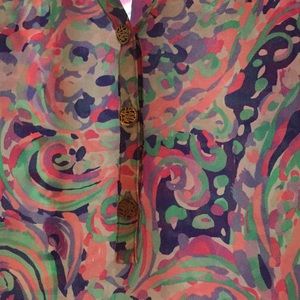 La playa Lilly pulitzer Elsa top size medium